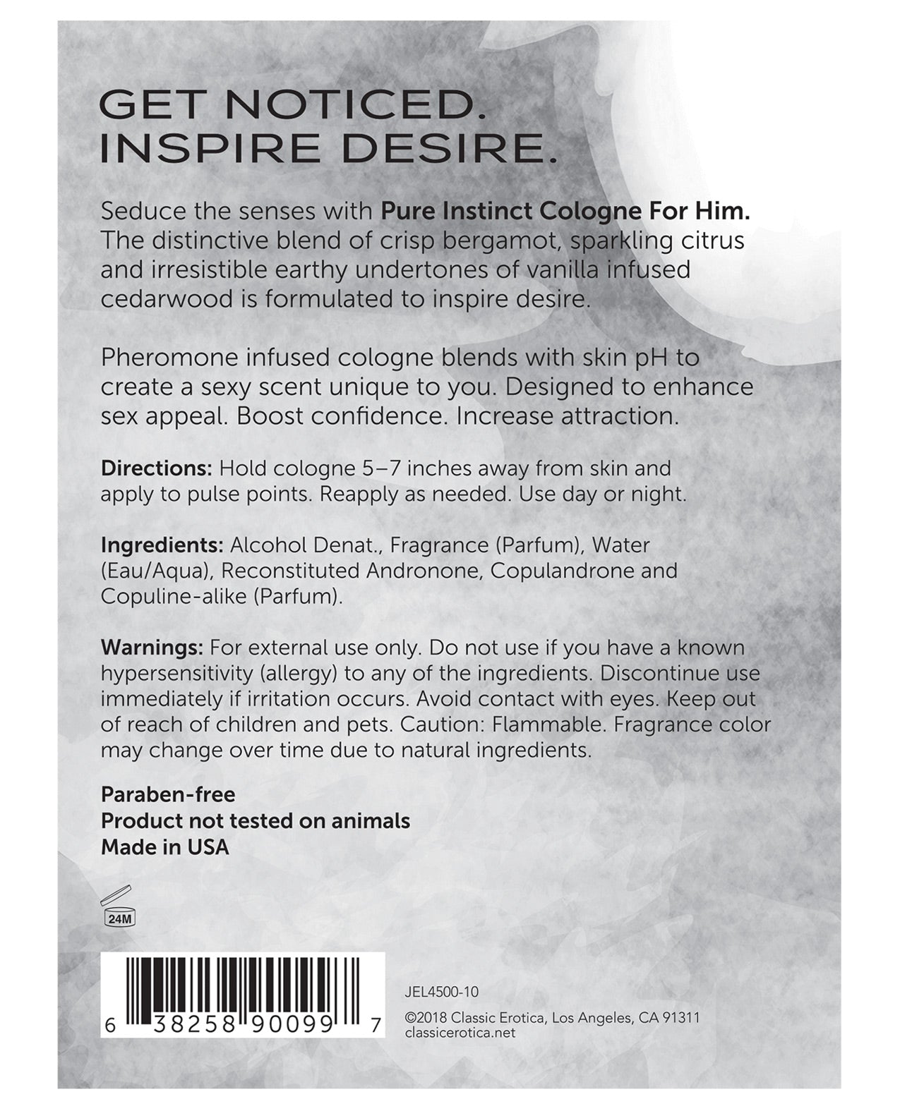 Pure Instinct Pheromone Man Cologne - 1 Oz Setting The Mood - Tophatter Daily Deals