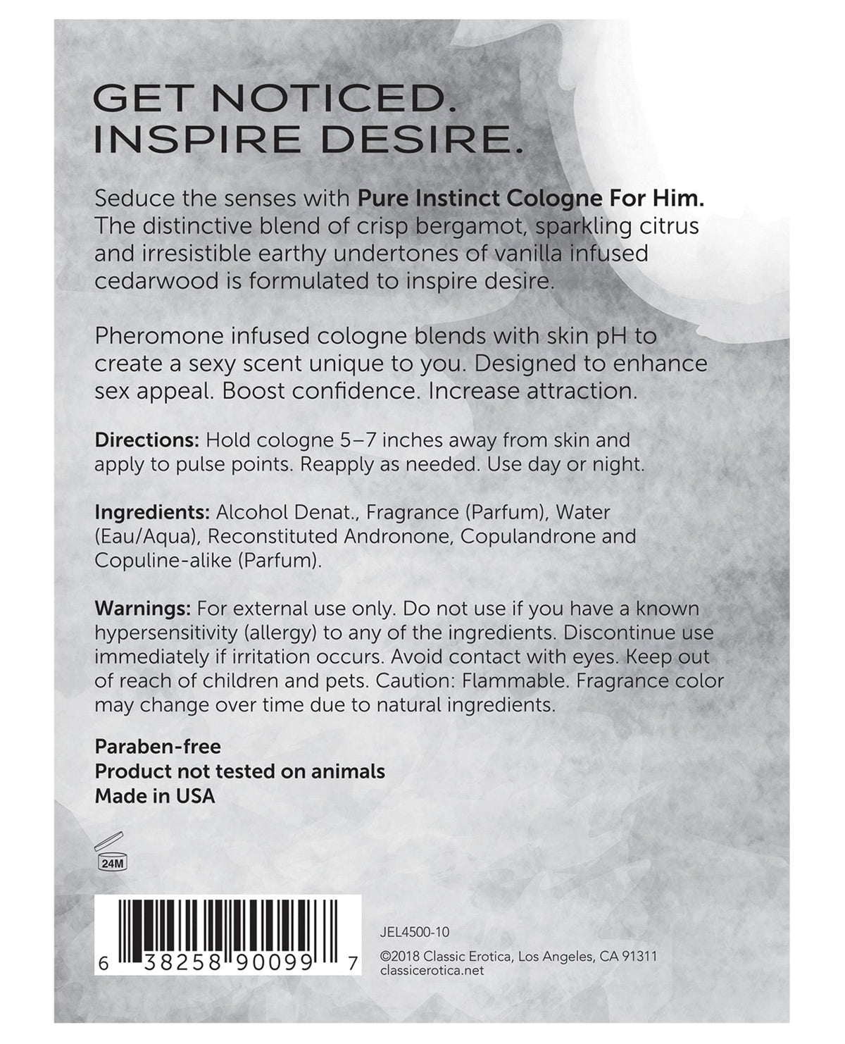 Pure Instinct Pheromone Man Cologne - 1 Oz Setting The Mood - Tophatter Daily Deals