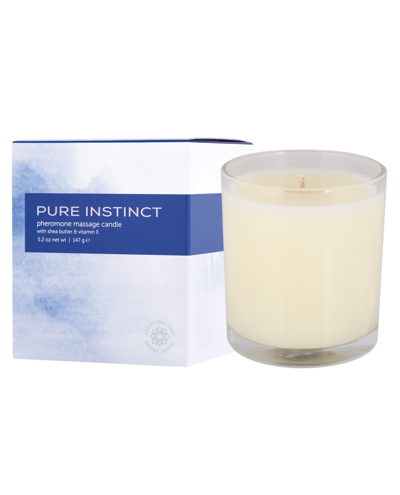 Pure Instinct Pheromone Massage Candle - 5.2 Oz Default Title Setting The Mood - Tophatter Daily Deals