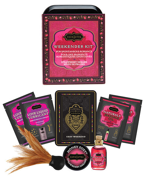 Kama Sutra The Weekender Kit - Strawberry Dreams Default Title Setting The Mood - Tophatter Daily Deals