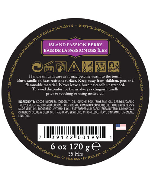 Kama Sutra Ignite Massage Candle - Island Passion Berry Setting The Mood - Tophatter Daily Deals