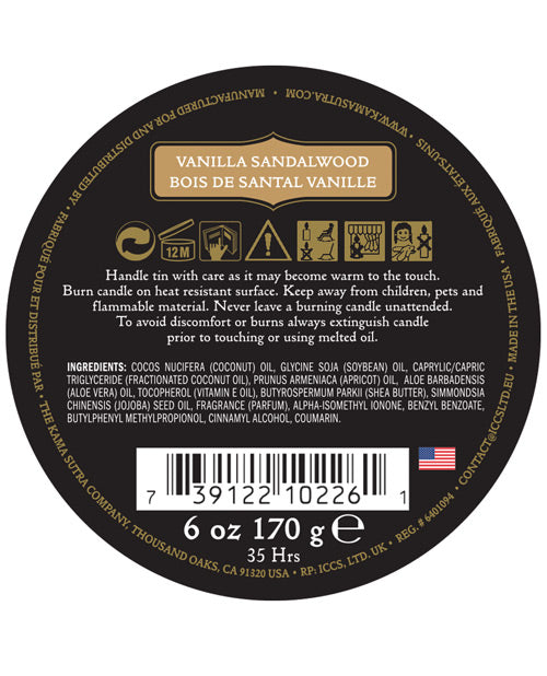Kama Sutra Ignite Massage Candle - Vanilla Sandlewood Setting The Mood - Tophatter Daily Deals