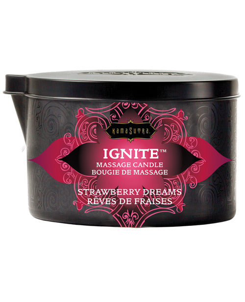 Kama Sutra Ignite Massage Candle - Strawberry Dreams Default Title Setting The Mood - Tophatter Daily Deals