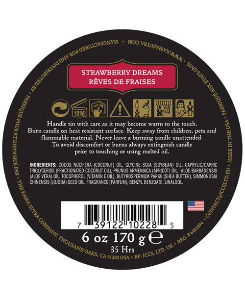 Kama Sutra Ignite Massage Candle - Strawberry Dreams Setting The Mood - Tophatter Daily Deals