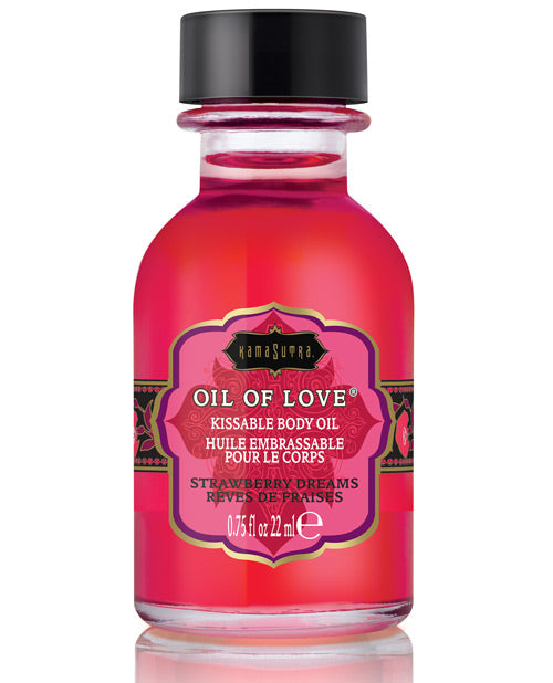 Kama Sutra Oil Of Love - .75 Oz Strawberry Dreams Default Title Massage Oils, Lotions, Creams And Gels - Tophatter Daily Deals