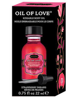 Kama Sutra Oil Of Love - .75 Oz Strawberry Dreams Massage Oils, Lotions, Creams And Gels - Tophatter Daily Deals