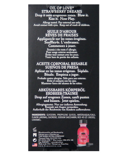 Kama Sutra Oil Of Love - .75 Oz Strawberry Dreams Massage Oils, Lotions, Creams And Gels - Tophatter Daily Deals