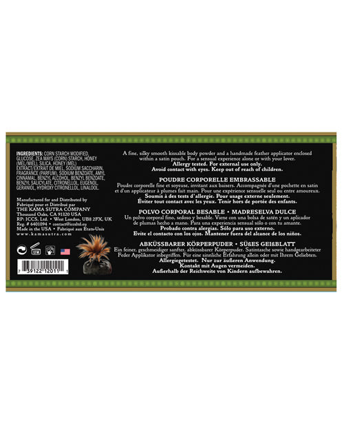 Kama Sutra Honey Dust - 6 Oz Sweet Honeysuckle Body Fun - Tophatter Daily Deals