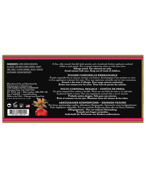 Kama Sutra Honey Dust - 6 Oz Strawberry Dreams Body Fun - Tophatter Daily Deals