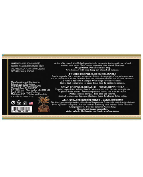 Kama Sutra Honey Dust - 6 Oz Vanilla Creme Body Fun - Tophatter Daily Deals