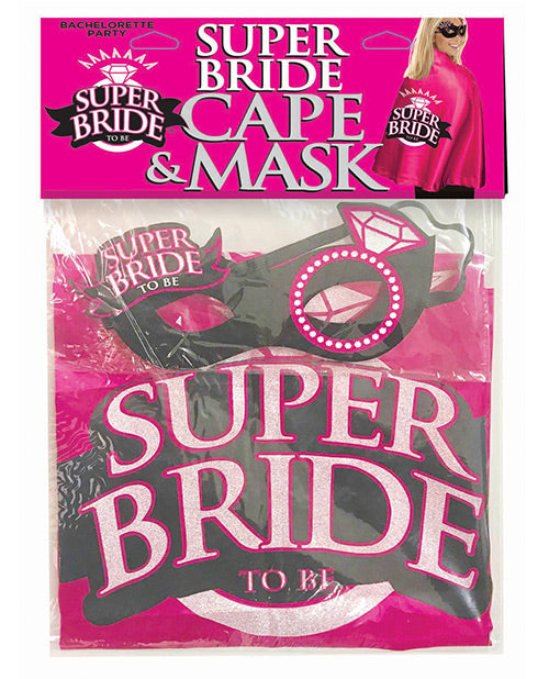 Super Bride Cape & Mask Default Title Bachelorette & Party Supplies - Tophatter Daily Deals
