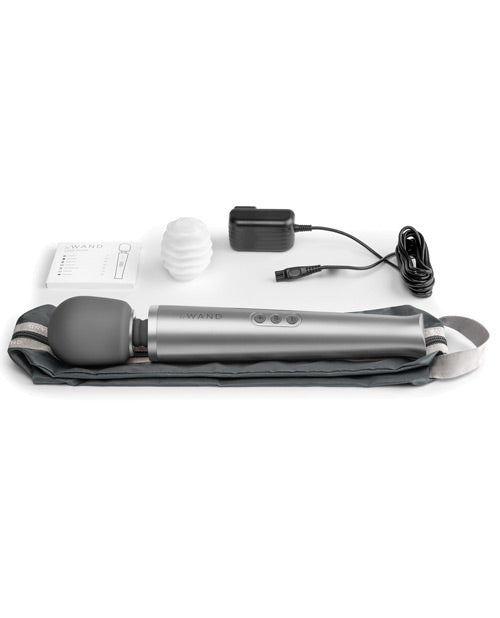 Le Wand Rechargeable Massager - Grey Magic Wands - Tophatter Daily Deals