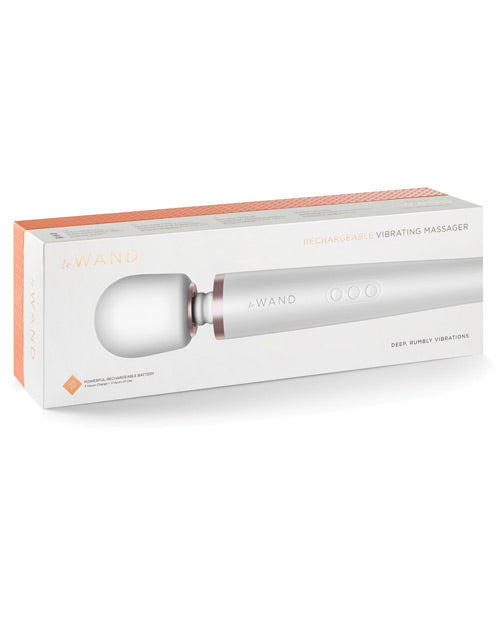Le Wand Rechargeable Massager - Pearl White Default Title Magic Wands - Tophatter Daily Deals