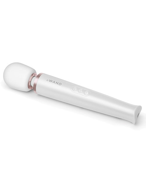 Le Wand Rechargeable Massager - Pearl White Magic Wands - Tophatter Daily Deals