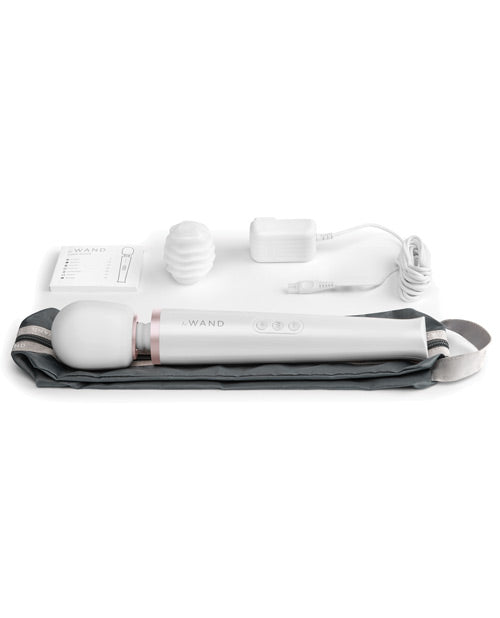 Le Wand Rechargeable Massager - Pearl White Magic Wands - Tophatter Daily Deals