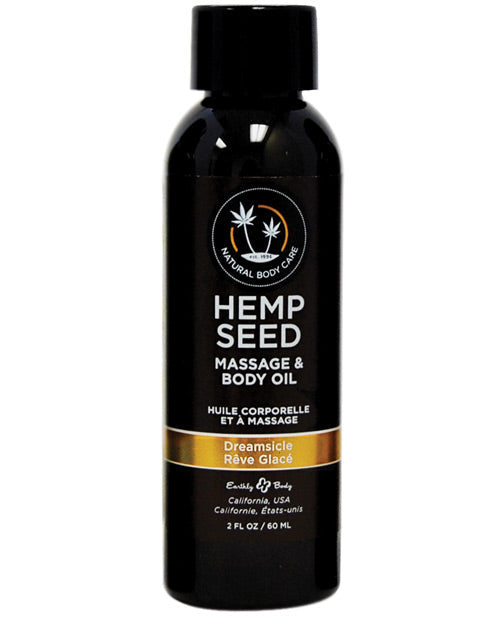 Earthly Body Massage & Body Oil - 2 Oz Dreamsicle Default Title Massage Oils, Lotions, Creams And Gels - Tophatter Daily Deals