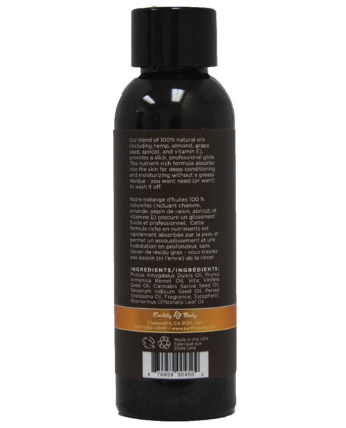 Earthly Body Massage & Body Oil - 2 Oz Dreamsicle Massage Oils, Lotions, Creams And Gels - Tophatter Daily Deals