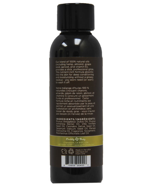Earthly Body Massage & Body Oil - 2 Oz Nag Champa Massage Oils, Lotions, Creams And Gels - Tophatter Daily Deals