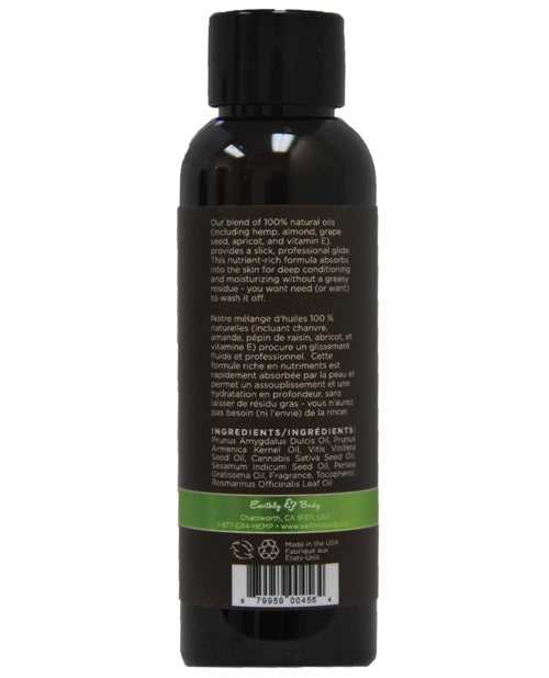 Earthly Body Massage & Body Oil - 2 Oz Naked In The Woods Massage Oils, Lotions, Creams And Gels - Tophatter Daily Deals