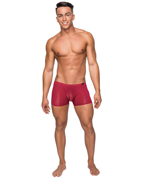Seamless Sleek Short W-sheer Pouch Red Md Default Title Undergarments - Tophatter Daily Deals