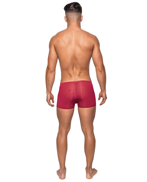 Seamless Sleek Short W-sheer Pouch Red Xl Undergarments - Tophatter Daily Deals