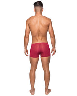 Seamless Sleek Short W-sheer Pouch Red Xl Undergarments - Tophatter Daily Deals