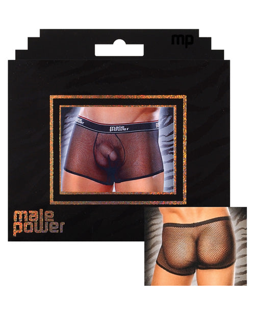 Male Power Mesh Branded Elastic Black Large Undergarments - Tophatter Daily Deals