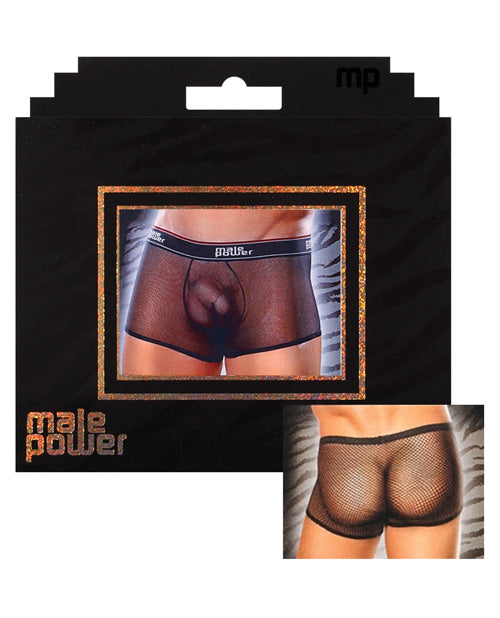 Male Power Mesh Branded Elastic Black Medium Undergarments - Tophatter Daily Deals