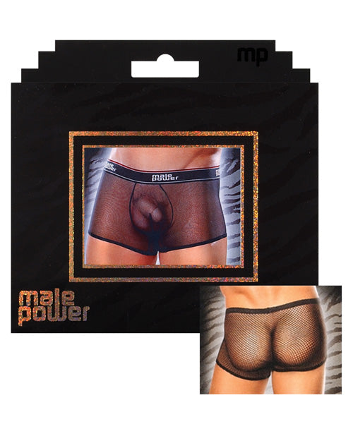 Male Power Mesh Branded Elastic Black X-large Undergarments - Tophatter Daily Deals