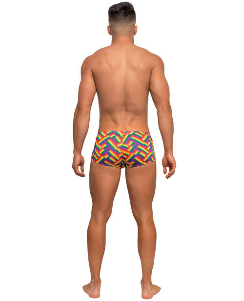 Pride Fest Contoured Pouch Mini Short Rainbow Lg Undergarments - Tophatter Daily Deals