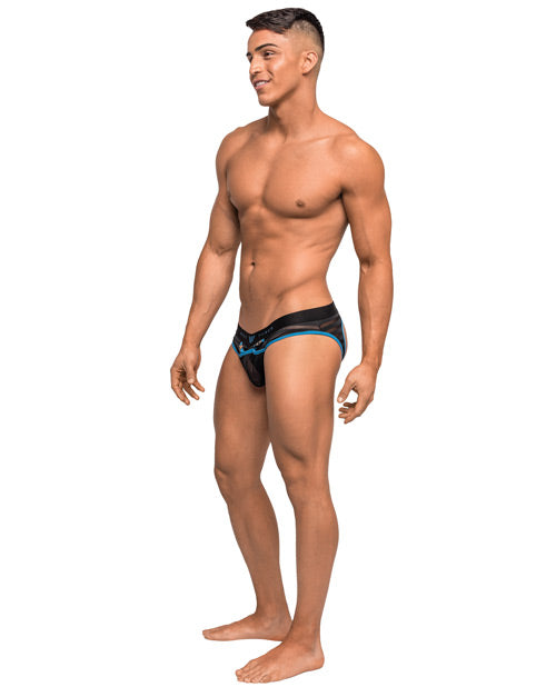 Clip Tease Unique Mesh Pouch Moonshine Blk-blu L-xl Undergarments - Tophatter Daily Deals