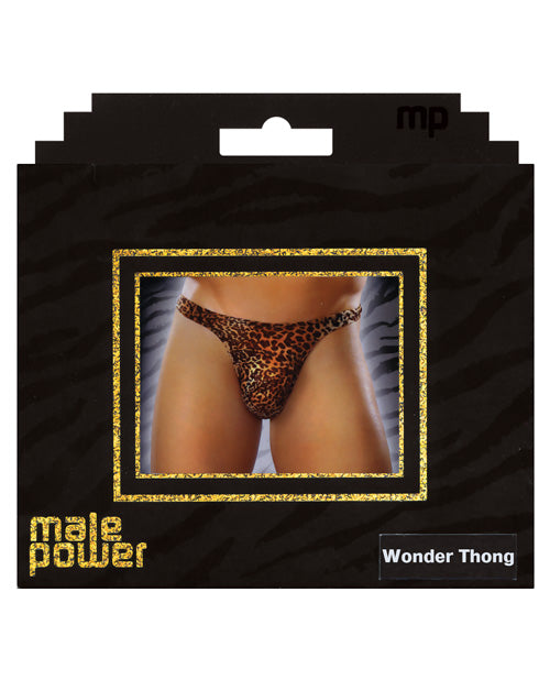 Male Power Wonder Thong Animal Print S-m Undergarments - Tophatter Daily Deals