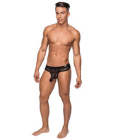 Hoser Stretch Mesh Thong Black L-xl Default Title Undergarments - Tophatter Daily Deals
