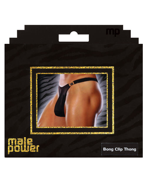 Male Power Bong Clip Thong Black S-m Undergarments - Tophatter Daily Deals