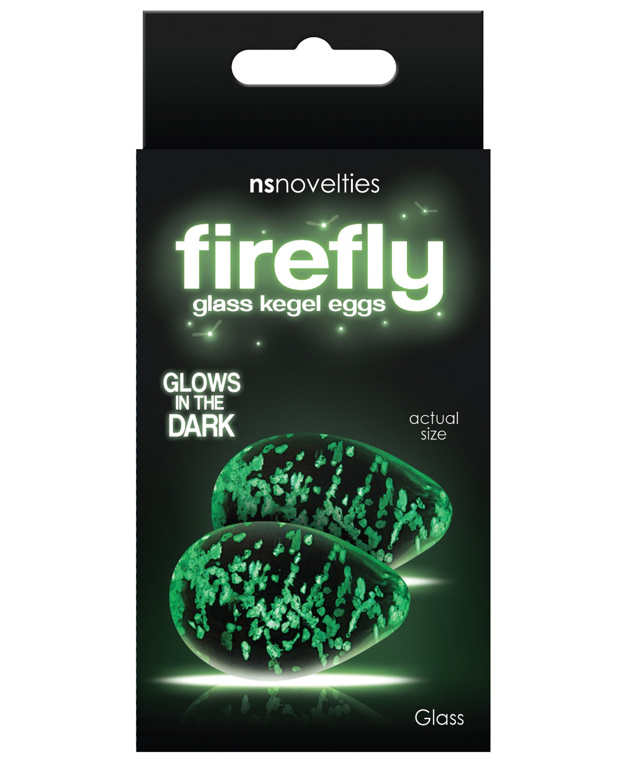 Firefly Clear Glass Kegel Eggs - Glow Default Title Sexual Enhancers - Tophatter Daily Deals