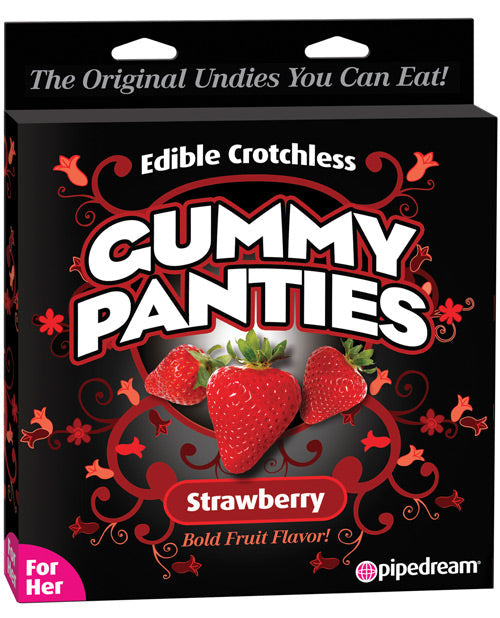 Edible Crotchless Gummy Panty - Strawberry Default Title Body Fun - Tophatter Daily Deals