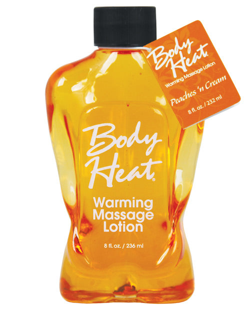 Body Heat Lotion - 8 Oz Peach & Cream Default Title Massage Oils, Lotions, Creams And Gels - Tophatter Daily Deals