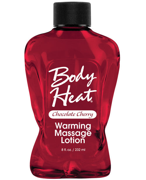Body Heat Lotion - 8 Oz Chocolate Cherry Default Title Massage Oils, Lotions, Creams And Gels - Tophatter Daily Deals