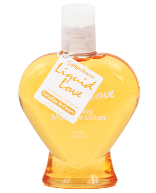 Liquid Love - 4 Oz Peaches & Cream Default Title Massage Oils, Lotions, Creams And Gels - Tophatter Daily Deals