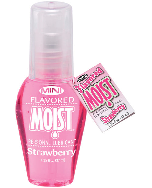 Mini Flavored Moist - 1.25 Oz Strawberry Default Title Lubes - Tophatter Daily Deals
