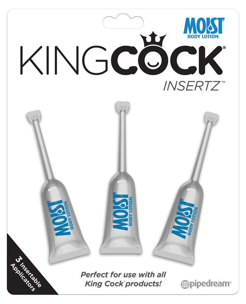 King Cock Insertz Moist Lubricant - Pack Of 3 Default Title Lubes - Tophatter Daily Deals