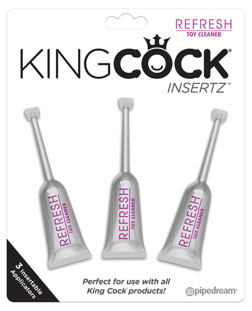 King Cock Insertz Refresh Toy Cleaners - Pack Of 3 Default Title Protection - Tophatter Daily Deals