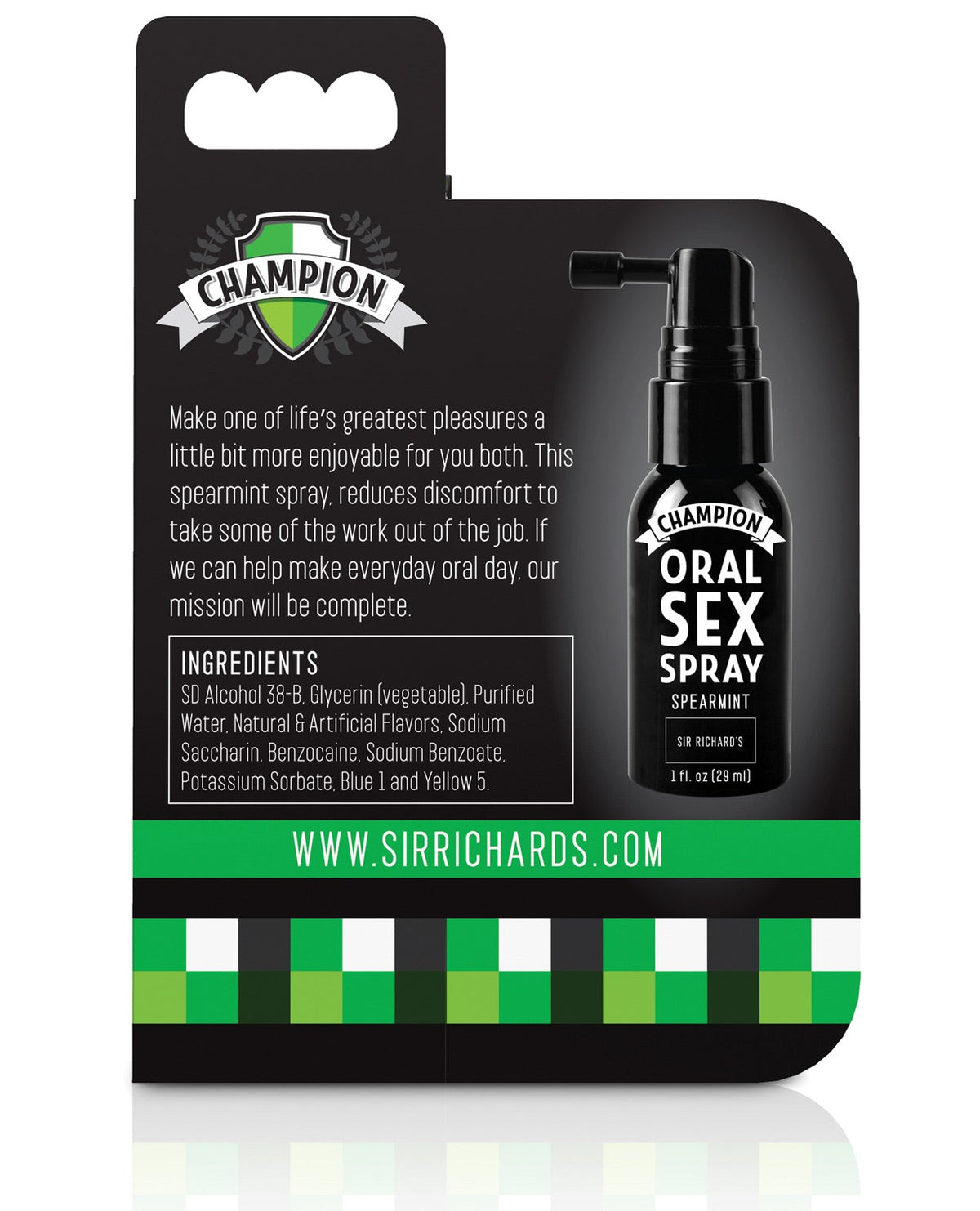 Sir Richard's Champion Oral Sex Spray - Spearmint 1 Fl. Oz Sexual Enhancers - Tophatter Daily Deals