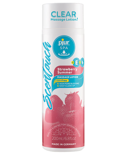 Pjur Scentouch Clear Innovative Massage Lotion - 6.8 Oz Strawberry Default Title Massage Oils, Lotions, Creams & Gels - Tophatter Daily Deals