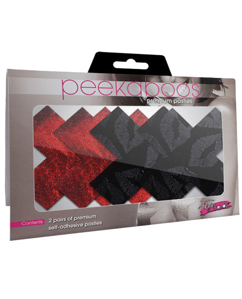 Stolen Kisses Xs - Red & Black Pack Of 2 Default Title Undergarments - Tophatter Daily Deals