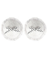 Peekaboos Sequin W-white Bow Premium Pasties - 1 Pair White Undergarments - Tophatter Daily Deals