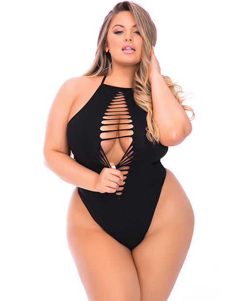 So Fresh Seamless Bodysuit Black 3x-4x Default Title All Undergarments - Tophatter Daily Deals