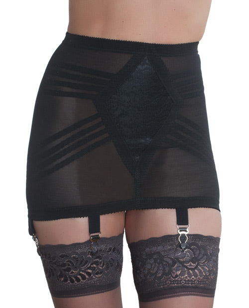 Rago Shapewear Zippered Open Bottom Girdle Black 7x Default Title Plus Undergarments - Tophatter Daily Deals