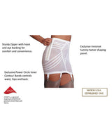 Rago Shapewear Zippered Open Bottom Girdle White 2x Plus Undergarments - Tophatter Daily Deals