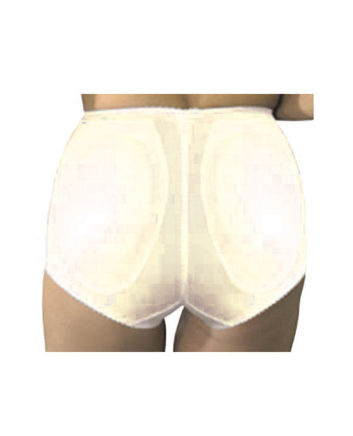 Rago Shapewear Rear Shaper Panty Brief Light Shaping W-removable Contour Pads Beige 2x Plus Undergarments - Tophatter Daily Deals